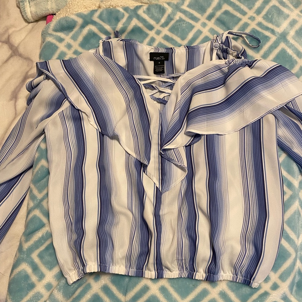 blue long sleeve